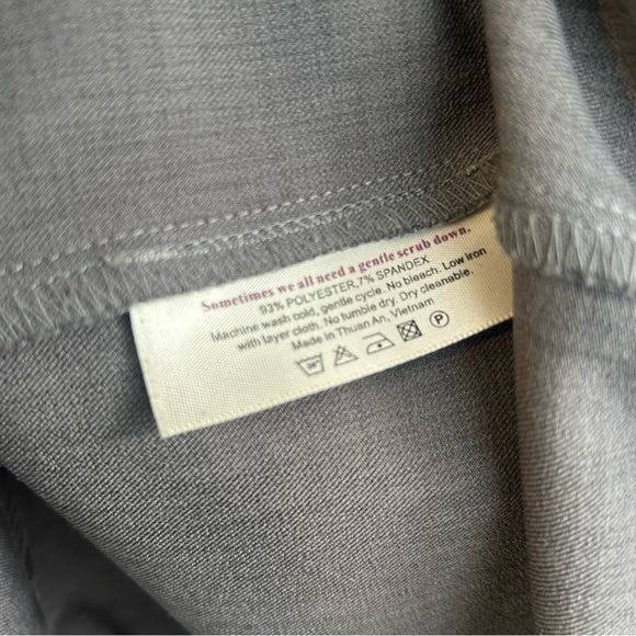 MM Lafleur Grey Cap Sleeve Classic Midi Sheath Dress Size 2 - Picture 10 of 12